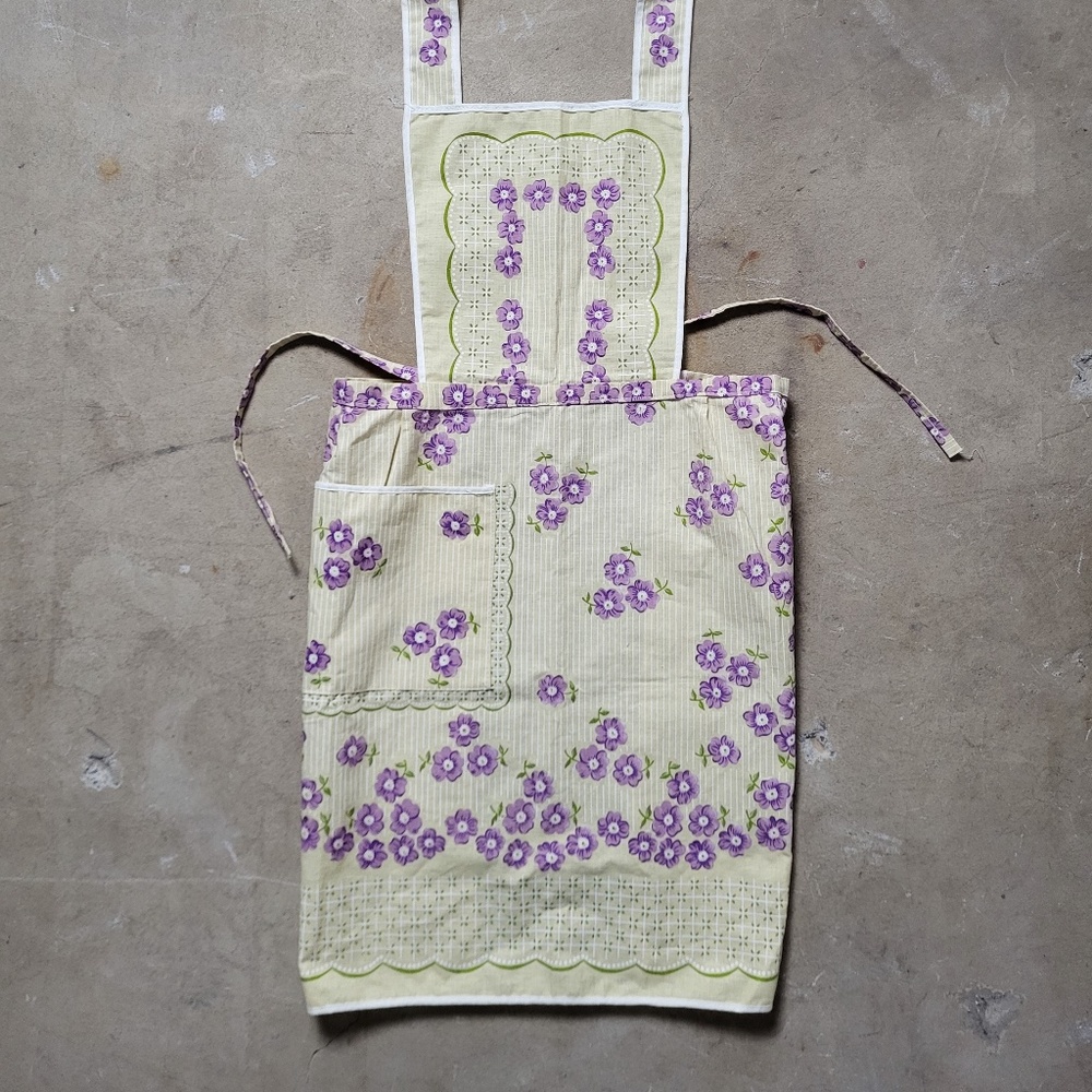 *Free With Purchase* 70’s apron floral seventies 70s 1970s home decor vintage - Picture 7 of 8